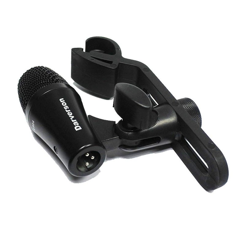 Darverson Cardioid Dynamic Tom Snare Drum Microphone Mic for Drum Kit Percussion Instrument Sound Pickup with Fixed Holder Mount - Image 3